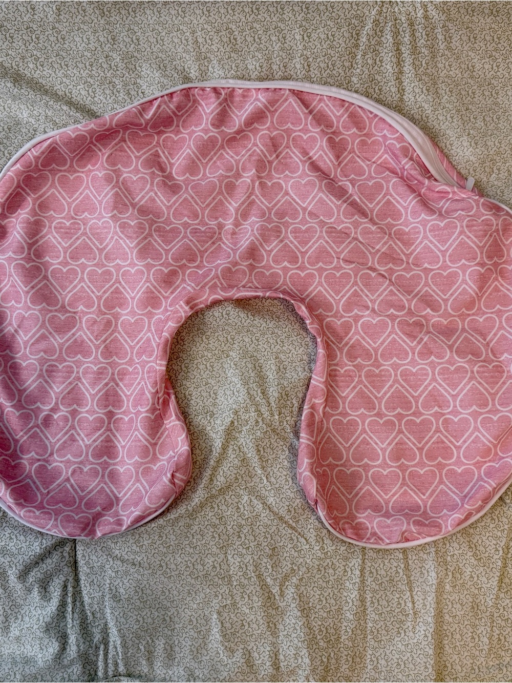 Boppy Pink Heart Nursing Pillow Cover